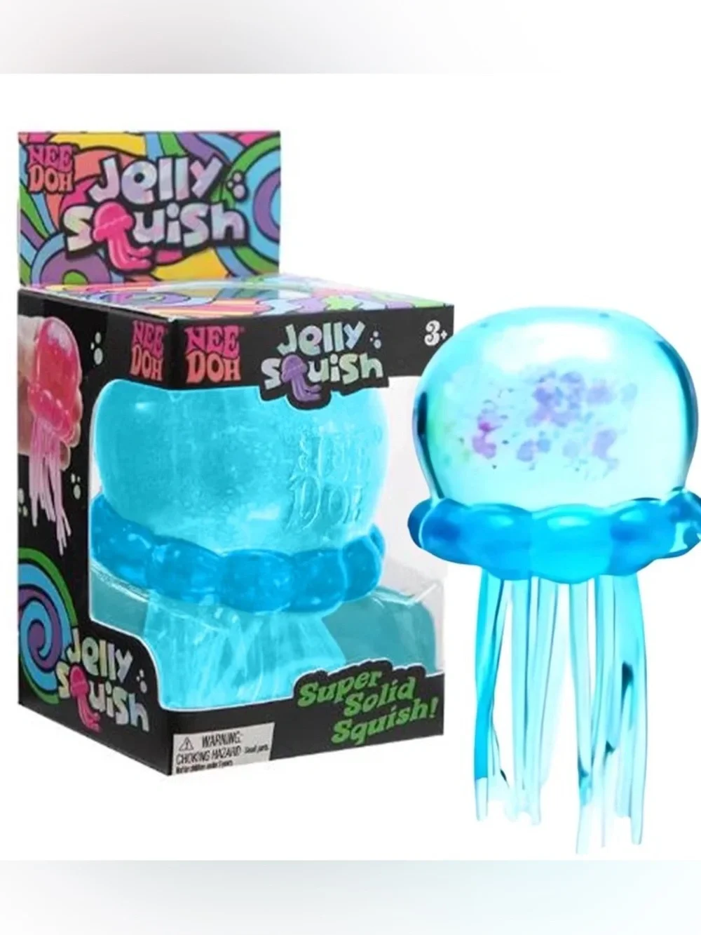 NEE DOH Jelly Squish Squid BLUE 💙 Sealed Viral squishy toy NeeDoh NEW in box RTS